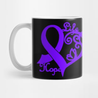 Heart life heart awareness ribbon Mug